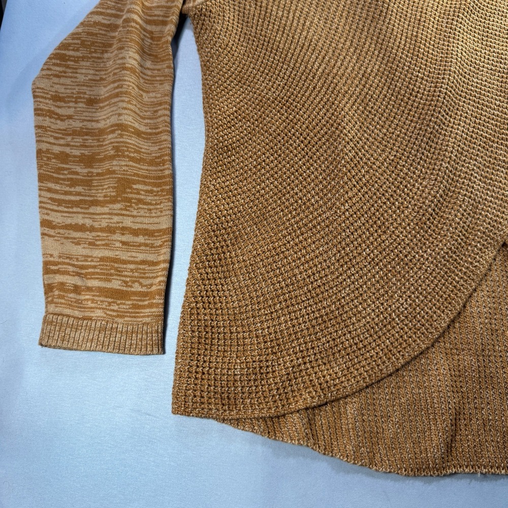 INC International Concepts Womens XXL Crossover Grommet Sweater Cognac Brown - Picture 7 of 10